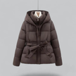 Elegant Puffer Coat with Hood - 3
