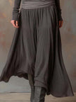 Charcoal Knit Maxi Dress For Women