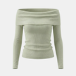 FJØRNA men's ribbed knit sweater, cozy and stylish, featuring a fitted design and ribbed texture, ideal for casual wear.
