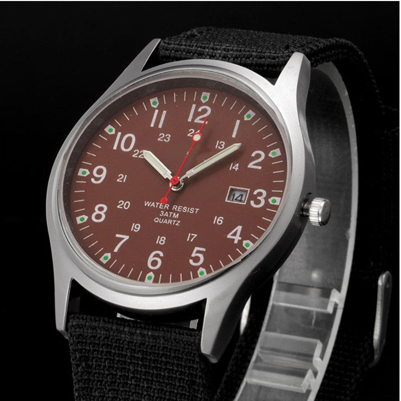 Military Style Calendar Watch