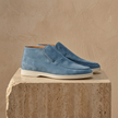 FJØRNA men's suede slip-on loafers with a sleek smart casual design, featuring a classic rounded toe and comfortable fit.