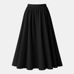 FJØRNA women's high waist maxi skirt, flowing fabric, ankle-length, stylish and comfortable for casual or dressy wear.