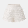 FJØRNA women's high waist ruffle shorts, stylish and flowy with a fitted waist and ruffle details, perfect for casual wear