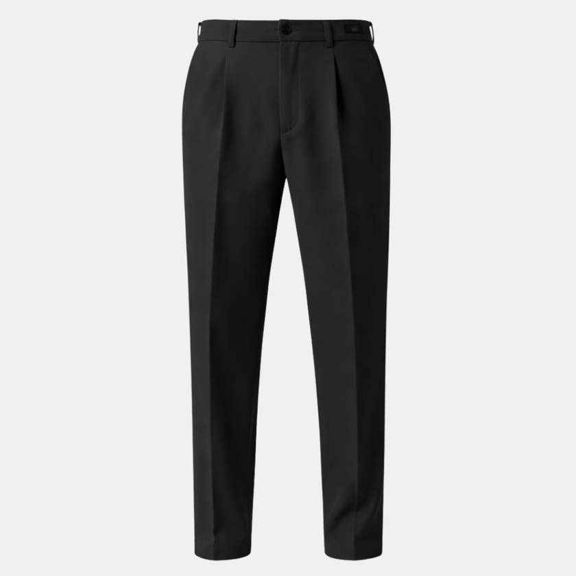 Men’s FJØRNA smart casual trousers with a tailored fit, featuring stretch fabric and a classic design for versatile styling.