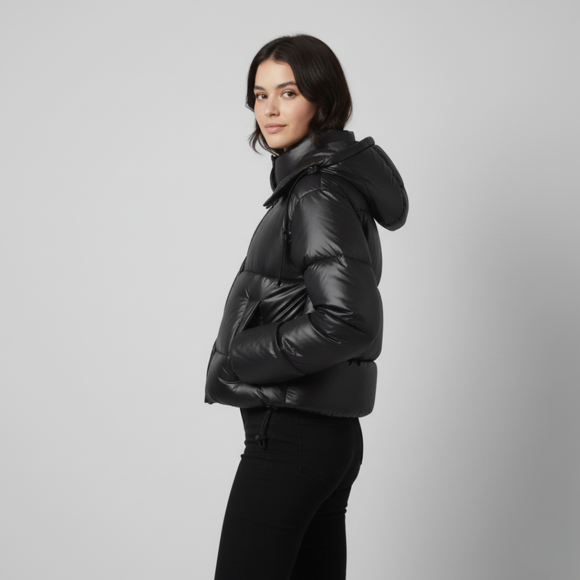 Women’s Puffer Jacket | Seasonal Hooded Look