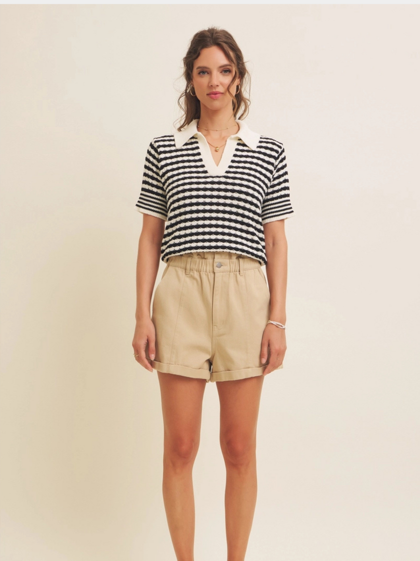 Women’s Striped V-Neck T-Shirt