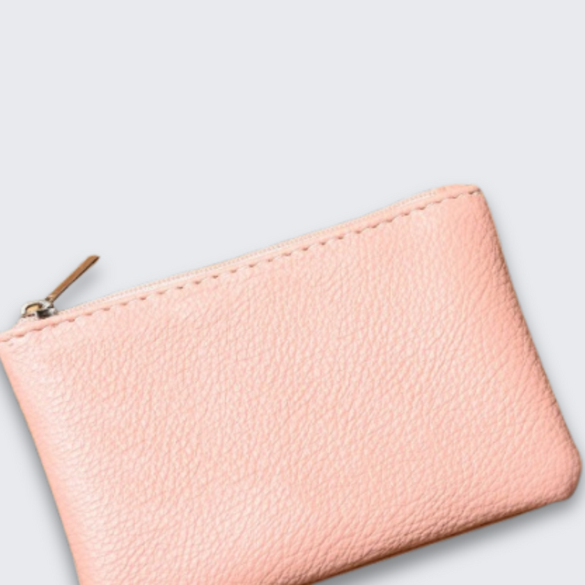 Hazel | Handmade Top-Grain Cow Leather Pouch – 5.11” Zipper Case