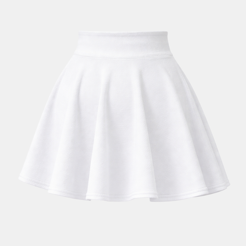 FJØRNA women's high waist mini skirt, stylish and fitted, shown in a natural pose with a clean background.