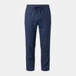 Men's cotton linen trousers by FJØRNA with drawstring, relaxed fit and casual style, shown in a neutral color.