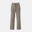 FJØRNA women's drawstring striped trousers with relaxed fit and casual style, featuring vertical stripe pattern and comfortable waistband.