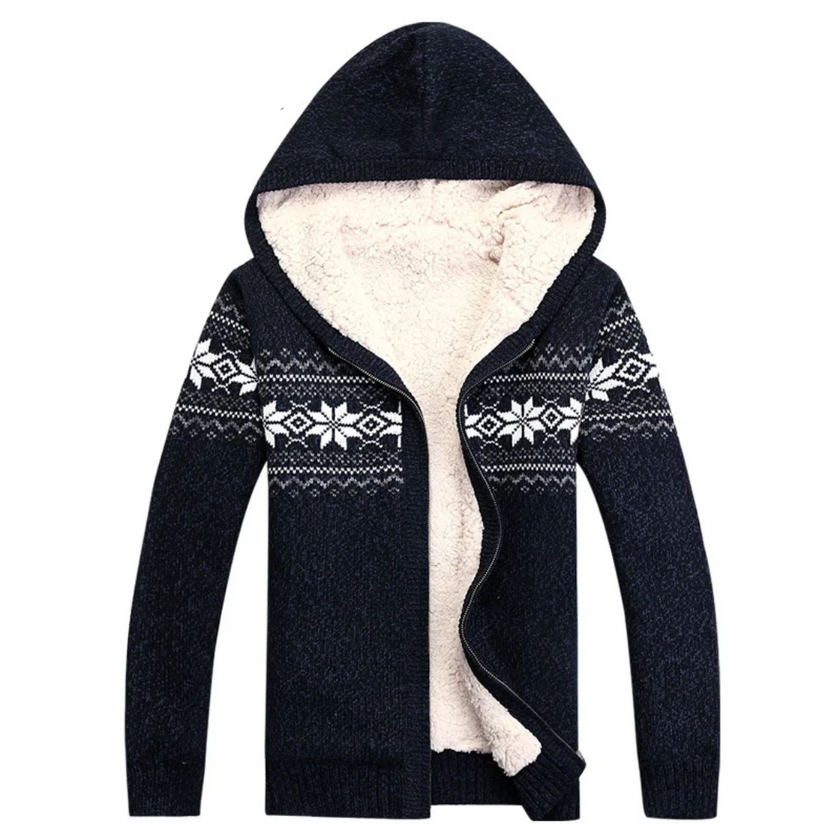 Oliver – Christmas Jumper Mens - Cozy Velvet | Cardigan 9