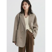 Double Breasted Wool Coat Oatmeal