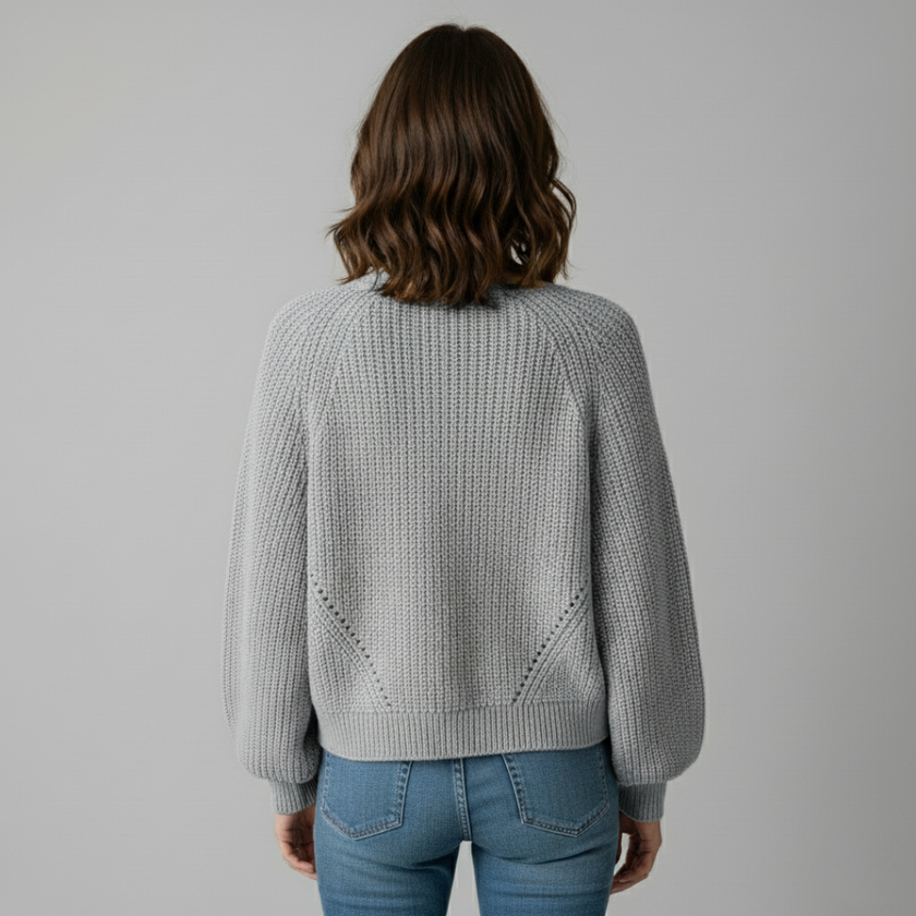 Classic White Cardigan Sweater