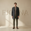 FJØRNA men's leather Chelsea boots with elastic side panels and sleek design, perfect for casual or formal wear.