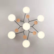 Semi-Flush Modern Halo LED Ceiling Light