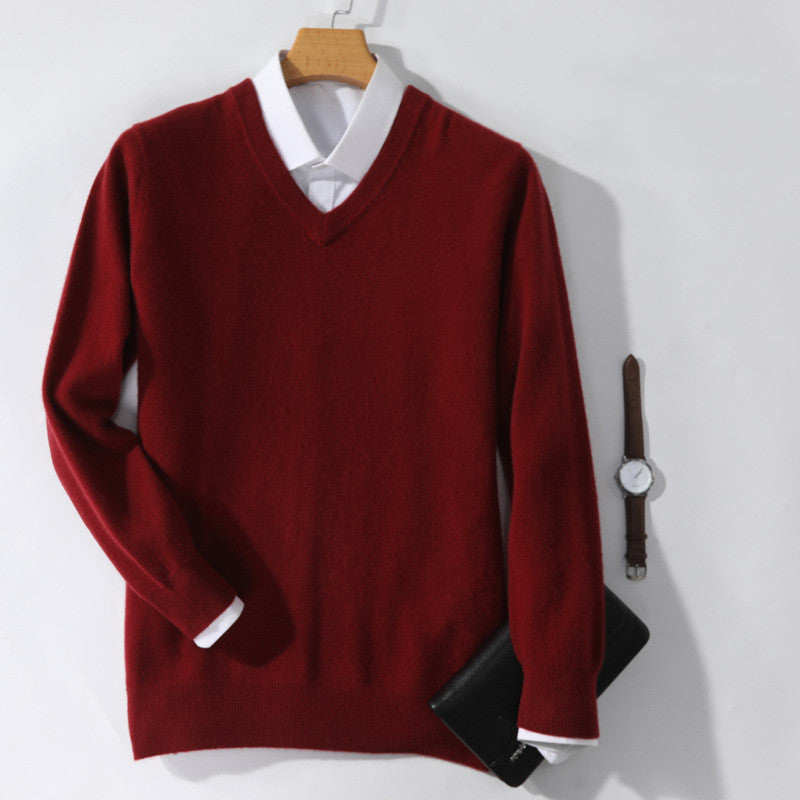 Cashmere V-Neck Sweater - 5