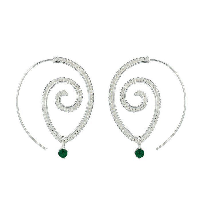 Twisted Spiral Earrings