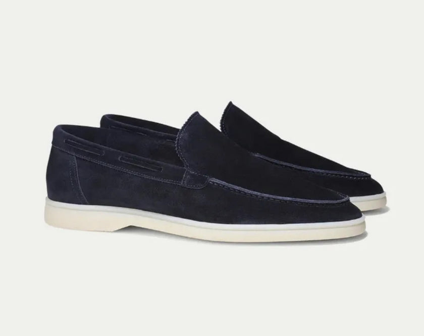 Matte Suede Slip-On Loafers - 17