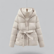 Elegant Puffer Coat with Hood - 5