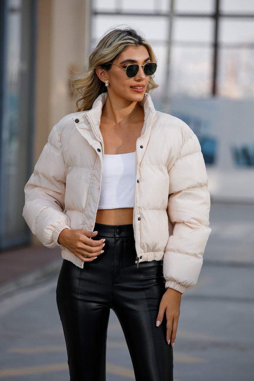 Casual Warm Coat Black Size L