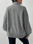 Plush Stand Collar Sweater