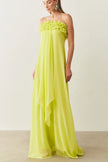 Green Chiffon Maxi Dress