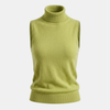 FJØRNA men's knit turtleneck top featuring a cozy, fitted design in a neutral color, perfect for cold weather.