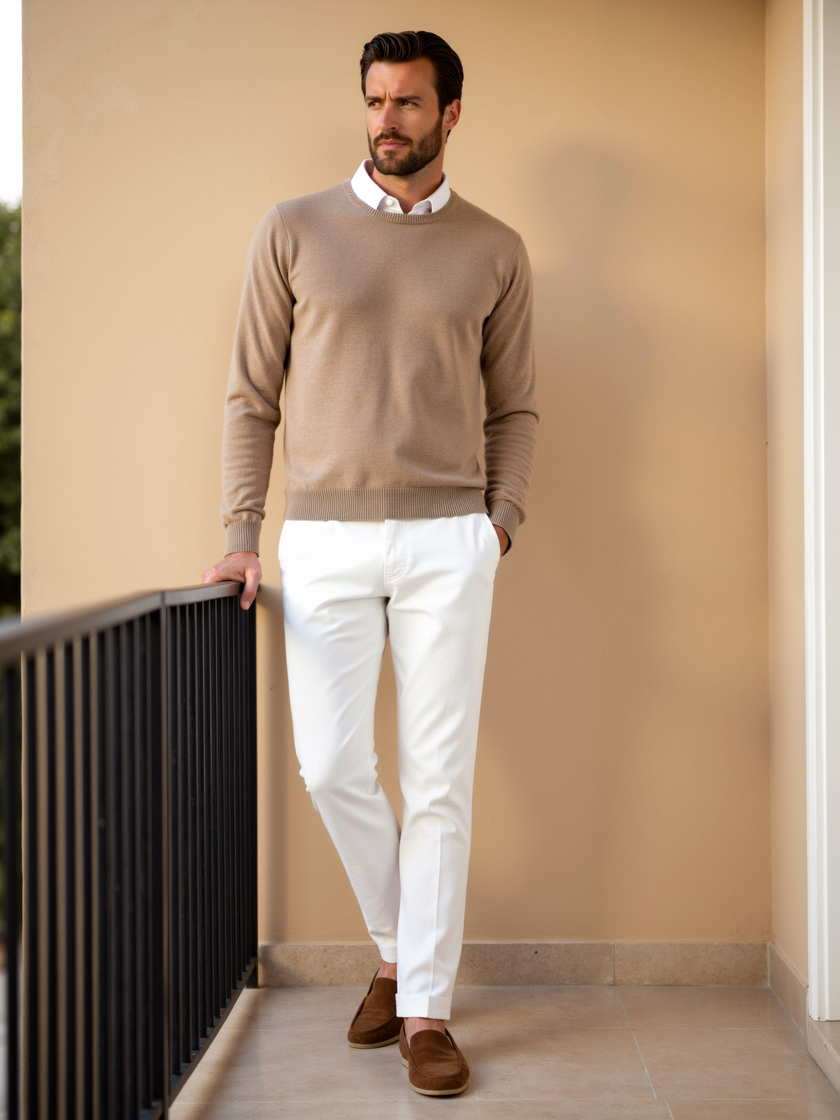 Loose Fit Round Neck Winter Sweater for Women