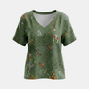 FJØRNA men's top in neutral color, featuring a casual fit with short sleeves and a crew neckline.