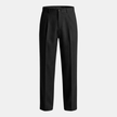 FJØRNA men's linen straight leg trousers with pleats, lightweight and breathable pants ideal for casual and smart wear.