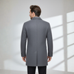 Stylish Grey Wool Coat