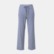 Women's FJØRNA striped drawstring trousers, casual pants with side pockets and relaxed fit, suitable for everyday wear.