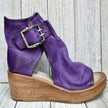 FJØRNA ELANA orthopedic boho wedge sandals with strappy design and cork heel, stylish and comfortable for casual wear.
