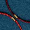 Emily - Stones 925 Sterling Silver Lucky Golden Bead Braided String Bracelet Anklet