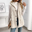 Plush Hooded Cardigan - Soft & Warm