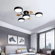 Semi-Flush Modern Halo LED Ceiling Light