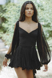 FJØRNA Amelie satin slip mini dress for women, shown in a sleek satin fabric with a fitted silhouette and elegant design.