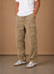 Men's cargo pants by FJØRNA with a relaxed fit, featuring multiple utility pockets and casual style for everyday wear.