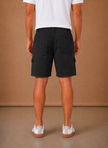 Men's cargo shorts by FJØRNA, relaxed fit utility casual summer pants with multiple pockets, suitable for casual outdoor wear.