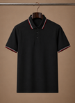 Men's classic tipped polo shirt by FJØRNA, featuring a smart casual fit with cotton fabric and contrasting tipped collar.