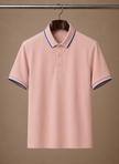 Men's FJØRNA classic tipped polo shirt in cotton, smart casual fit with a clean collar and contrasting tipped design.