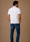 Men's classic tipped polo shirt by FJØRNA, smart casual cotton polo with a tailored fit, shown in a comfortable, stylish design.