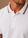 Men's classic tipped polo shirt by FJØRNA featuring a smart casual cotton fabric and a comfortable fit.