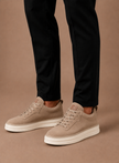 Men's FJØRNA suede sneakers featuring a classic smart casual slip-on design with a sleek, stylish look for everyday wear.