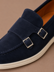 FJØRNA men's suede loafers, lightweight and comfortable walking shoes, featuring a sleek design and soft suede material.