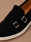 Men's FJØRNA suede loafers, lightweight and comfortable walking shoes with a sleek design and casual style.