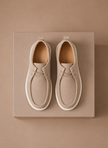 FJØRNA men's moc-toe lace-up suede shoes, casual everyday men's shoes with a comfortable slip-on design and stylish appearance.
