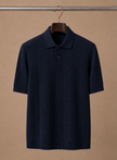 Men's summer polo shirt by FJØRNA, breathable slim fit casual polo in vibrant color, perfect for warm weather.