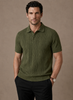 Men's slim fit summer polo shirt by FJØRNA, breathable casual wear in a stylish design, perfect for warm weather.