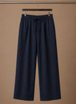 Men's linen blend lightweight casual trousers by FJØRNA, showing relaxed fit, breathable fabric, and smart summer style.